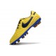 Nike Tiempo Legend X Elite Leather FG Boots Ronaldo Yellow Black