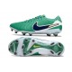Nike Tiempo Legend X Elite Leather FG Boots Stadium Green White Dark Obsidian