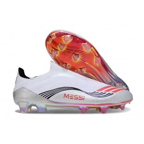adidas F50 Elite LL FG X MESSI Ftwr White Lucid Red Silver Met.