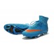 Nike Mercurial Superfly Iv Ronaldo CR7 FG Soccer Shoes Blue Orange