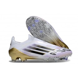 adidas F50 Elite LL FG Boot White Core Black Met Gold