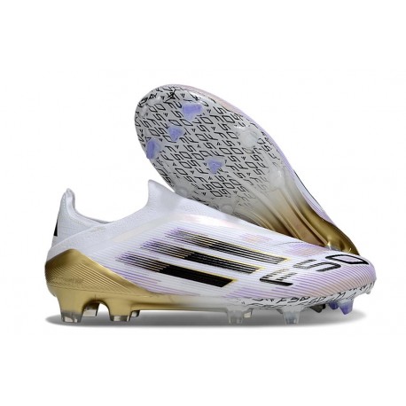 adidas F50 Elite LL FG Boot White Core Black Met Gold