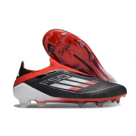 adidas F50 Elite LL FG Boot Black Red White
