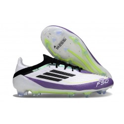 adidas F50 Elite FG Cleats X Messi Ftwr White Core Black Unity Purple