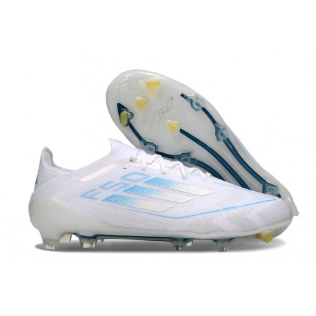 adidas F50 Elite FG Cleats White Blue