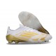 adidas F50 Elite FG Cleats Ftwr White Gold Met
