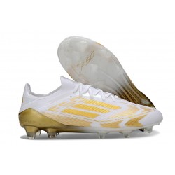 adidas F50 Elite FG Cleats Ftwr White Gold Met