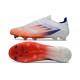 adidas F50 Elite FG Cleats Advancement - White Solar Red Lucid Blue