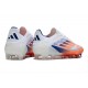 adidas F50 Elite FG Cleats Advancement - White Solar Red Lucid Blue