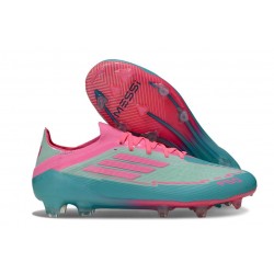 adidas F50 Elite FG Cleats X MESSI Flash Aqua Lucid Pink Lucid Cyan