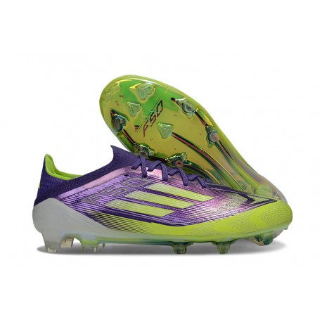 adidas F50 Elite FG Cleats Unity Purple Solar Yellow