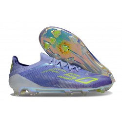 adidas F50 Elite FG Cleats Purple Rush Lucid Lemon