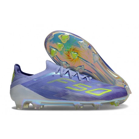 adidas F50 Elite FG Cleats Purple Rush Lucid Lemon