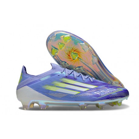 adidas F50 Elite Firm Ground Boots Purple Rush Lucid Lemon White