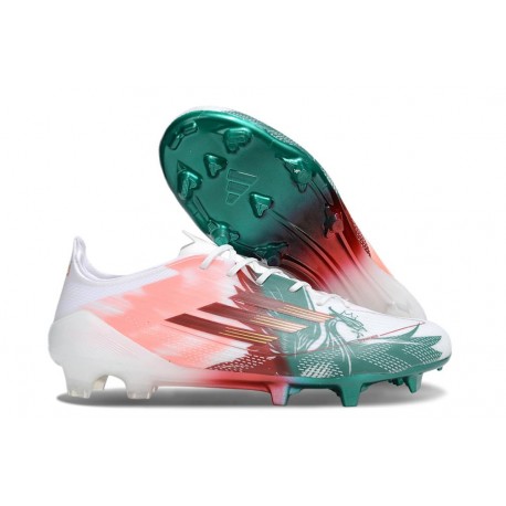 adidas F50 Elite Firm Ground Boots Pink Green Red