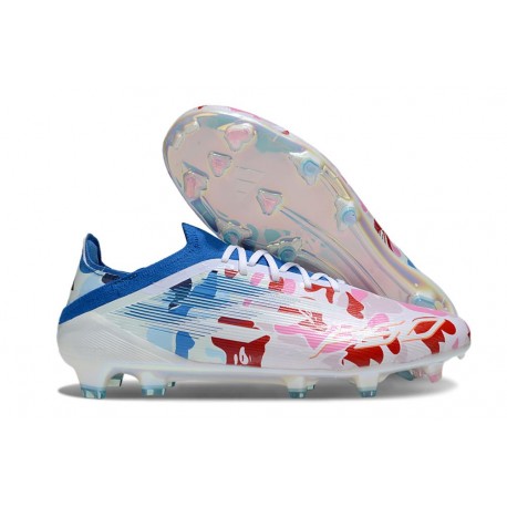 adidas F50 Elite Firm Ground Boots Whie Blue Pink
