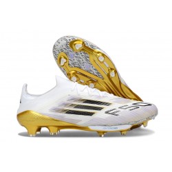 New adidas F50 + FG Ftwr White Black Gold Met