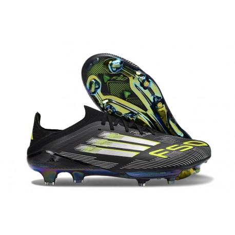 New adidas F50 + FG Core Black Iron Met. Lucid Lemon