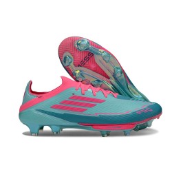 New adidas F50 + FG X MESSI Flash Aqua Lucid Pink Lucid Cyan