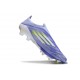 adidas F50 + FG LL Soccer Cleat Purple Rush Lucid Lemon