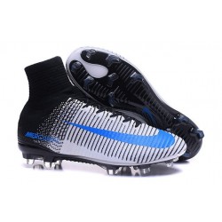 Nike Mercurial Superfly 5 FG Cristiano Ronaldo Boots White Black Blue
