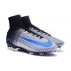 Nike Mercurial Superfly 5 FG Cristiano Ronaldo Boots White Black Blue