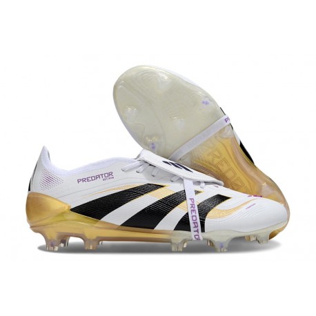 adidas Predator Elite Foldover Tongue FG White Core Black Met Gold