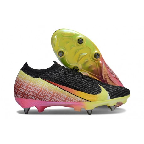 Nike Mercurial Vapor 16 Elite SG Pro Black Yellow Red Green