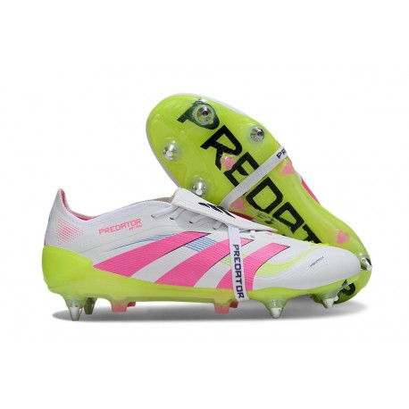 Adidas Predator Elite FT Soft Ground Boot White Pink Yellow