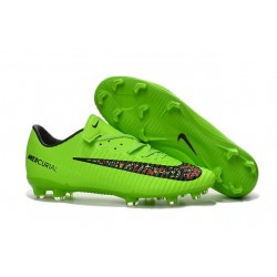 Nike Mercurial Vapor 11 FG Men Football Cleat Green Black