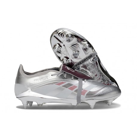 Adidas Predator Elite FT Soft Ground Boot Silver Red