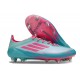 adidas F50 Elite SG New Soccer Cleats X MESSI Flash Aqua Lucid Pink Lucid Cyan