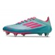 adidas F50 Elite SG New Soccer Cleats X MESSI Flash Aqua Lucid Pink Lucid Cyan