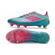 adidas F50 Elite SG New Soccer Cleats X MESSI Flash Aqua Lucid Pink Lucid Cyan