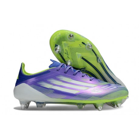 adidas F50 Elite SG New Soccer Cleats Purple Rush Lucid Lemon White