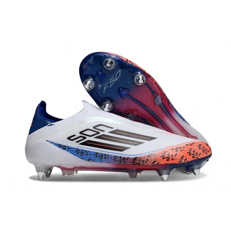New adidas F50 Elite LL SG Boot White Black Red Blue