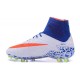 New 2016 Nike Hypervenom Phantom II FG ACC Neymar Cleat White Blue Red