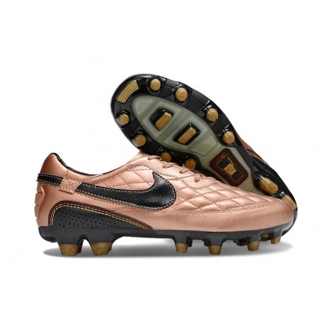 Nike Tiempo Legend 10 Elite Grass Cleat R10 Golden Black