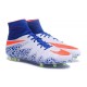 New 2016 Nike Hypervenom Phantom II FG ACC Neymar Cleat White Blue Red