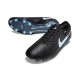 Nike Tiempo Legend 10 Elite Grass Cleat Black Ice Blue
