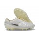 Nike Tiempo Legend 10 Elite Grass Cleat White Silver