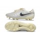 Nike Tiempo Legend 10 Elite Grass Cleat White Silver