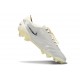 Nike Tiempo Legend 10 Elite Grass Cleat White Silver