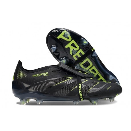 adidas Predator Elite Foldover Tongue FG Core Black Carbon Lucid Lemon