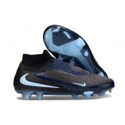 Nike Phantom 6 High Elite FG Cleat Black Blue
