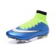 Nike Mercurial Superfly Iv Ronaldo CR7 FG Soccer Shoes Blue Lagoon White Volt