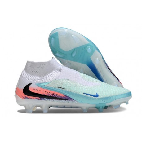 Nike Phantom 6 High Elite FG Cleat Blue White Orange