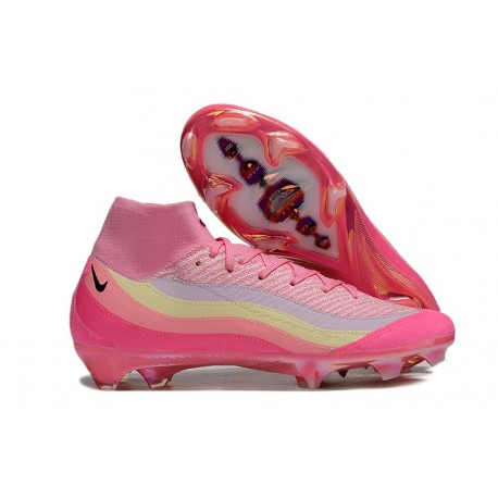 Nike Zoom Mercurial Superfly X Elite FG Shoes AM 95 Pink