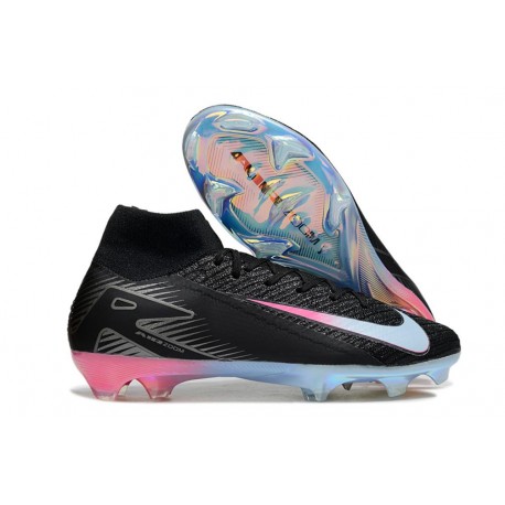 Nike Zoom Mercurial Superfly X Elite FG Shoes Black Blue Pink