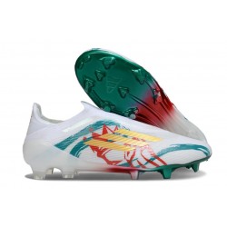 adidas F50 Elite LL FG Boot White Green Gold